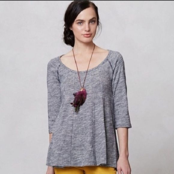 Anthro | Deletta Pathed Seams Swing Blouse Size S - Picture 1 of 8